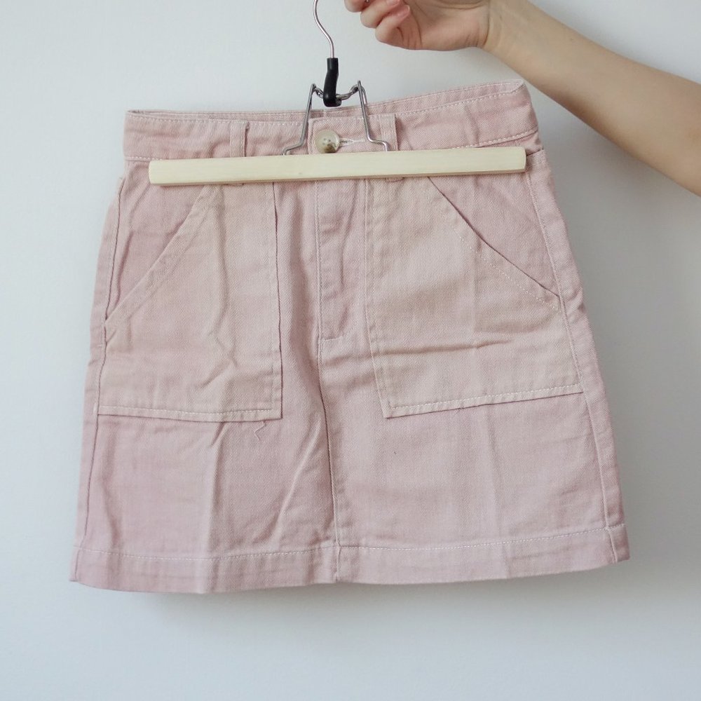 Pink Jean Skirt